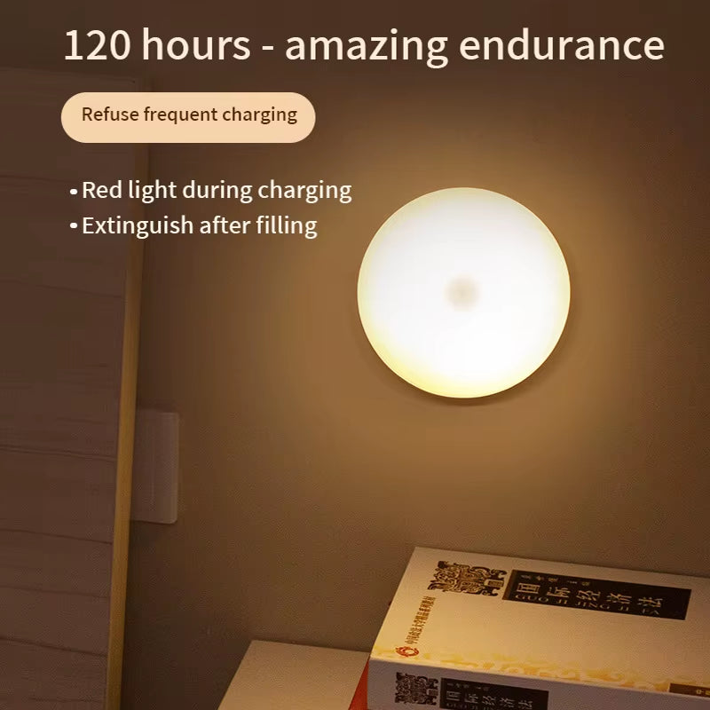 Smart Wireless LED Night Light for Bedroom, Corridor & Wardrobe - Motion Sensor & Rechargeable