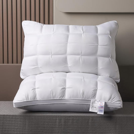 UFIST 5-Star Hotel Luxury Style Pillows, 17×27 Inches 990G, Ultra-Soft and Fluffy Pillow Core Usable in All Seasons, Deep Sleep Neck Support, Hypoallergenic Polyester Fiber Pillowcase, Suitable for Side Sleeping, Supine Sleeping, Prone Sleeping