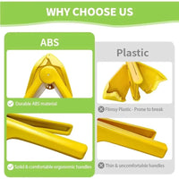 Max Juice Extraction Lemon Lime Squeezer Easytouse Flat Lemon Squeezer with Leverage Squeezer with Built in Strainer Yellow