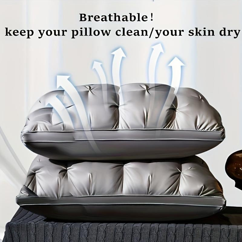 UFIST 5-Star Hotel Luxury Style Pillows, 17×27 Inches 990G, Ultra-Soft and Fluffy Pillow Core Usable in All Seasons, Deep Sleep Neck Support, Hypoallergenic Polyester Fiber Pillowcase, Suitable for Side Sleeping, Supine Sleeping, Prone Sleeping