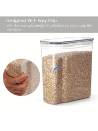 4Pcs4L Large Food Storage Containers with Lids, Airtight Food Storage Containers for Kitchen Pantry Organization and Storage