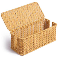 Toilet Tank Basket for Bathroom, Water Hyacinth Storage Baskets for Toilet Tank Top