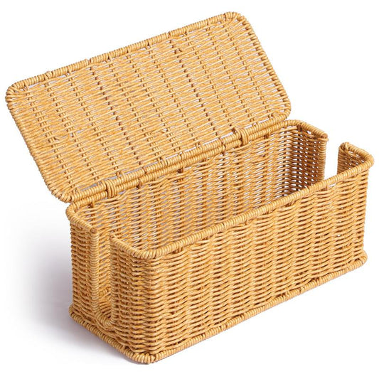 Toilet Tank Basket for Bathroom, Water Hyacinth Storage Baskets for Toilet Tank Top