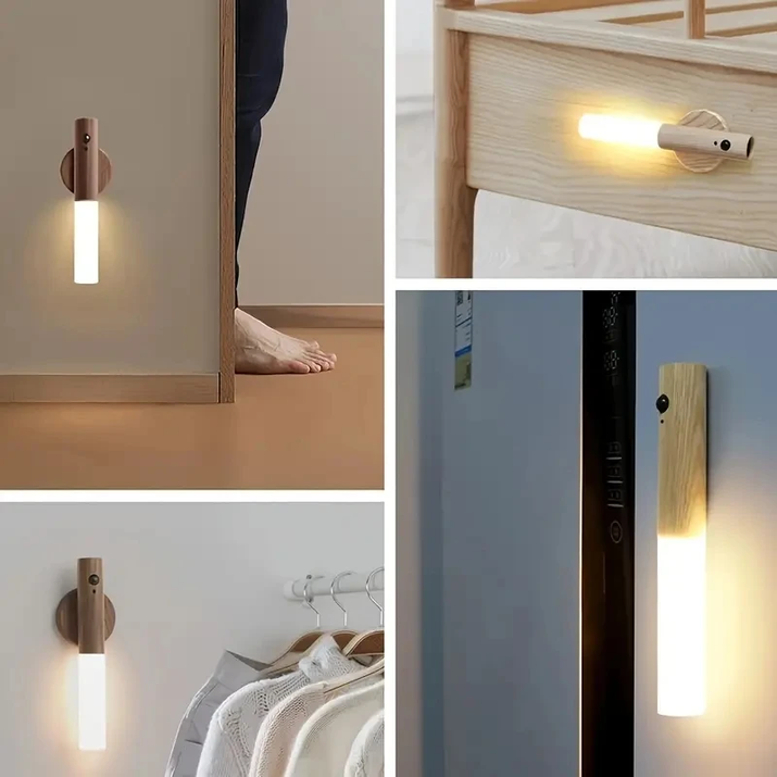 Smart LED Rechargeable Body Sensor Night Light for Home - Perfect for Corridors, Cabinets, and Toilets