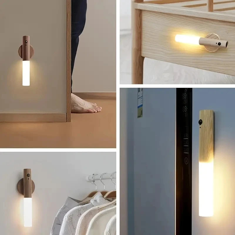 Smart LED Rechargeable Body Sensor Night Light for Home - Perfect for Corridors, Cabinets, and Toilets