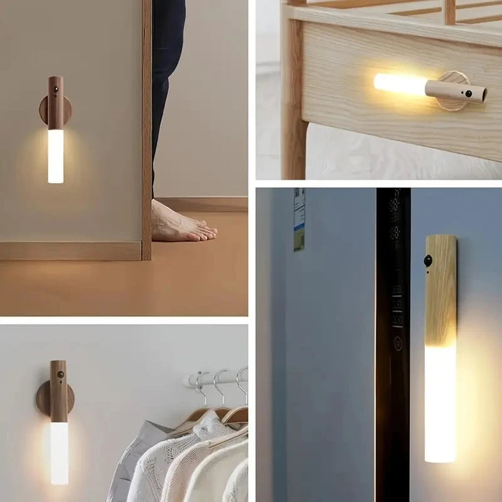 Smart LED Rechargeable Body Sensor Night Light for Home - Perfect for Corridors, Cabinets, and Toilets