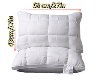 UFIST 5-Star Hotel Luxury Style Pillows, 17×27 Inches 990G, Ultra-Soft and Fluffy Pillow Core Usable in All Seasons, Deep Sleep Neck Support, Hypoallergenic Polyester Fiber Pillowcase, Suitable for Side Sleeping, Supine Sleeping, Prone Sleeping