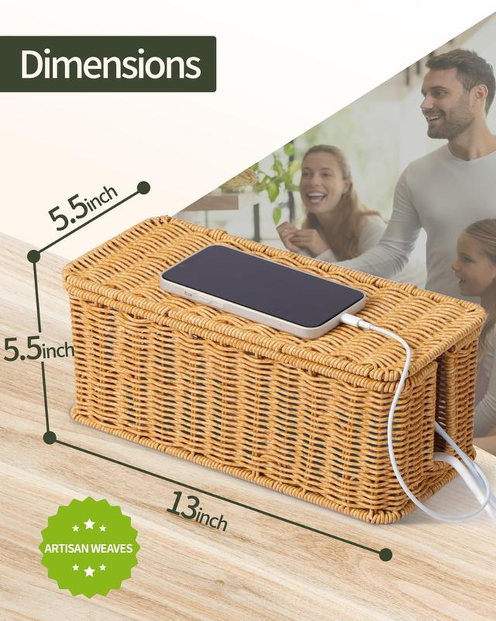 Toilet Tank Basket for Bathroom, Water Hyacinth Storage Baskets for Toilet Tank Top