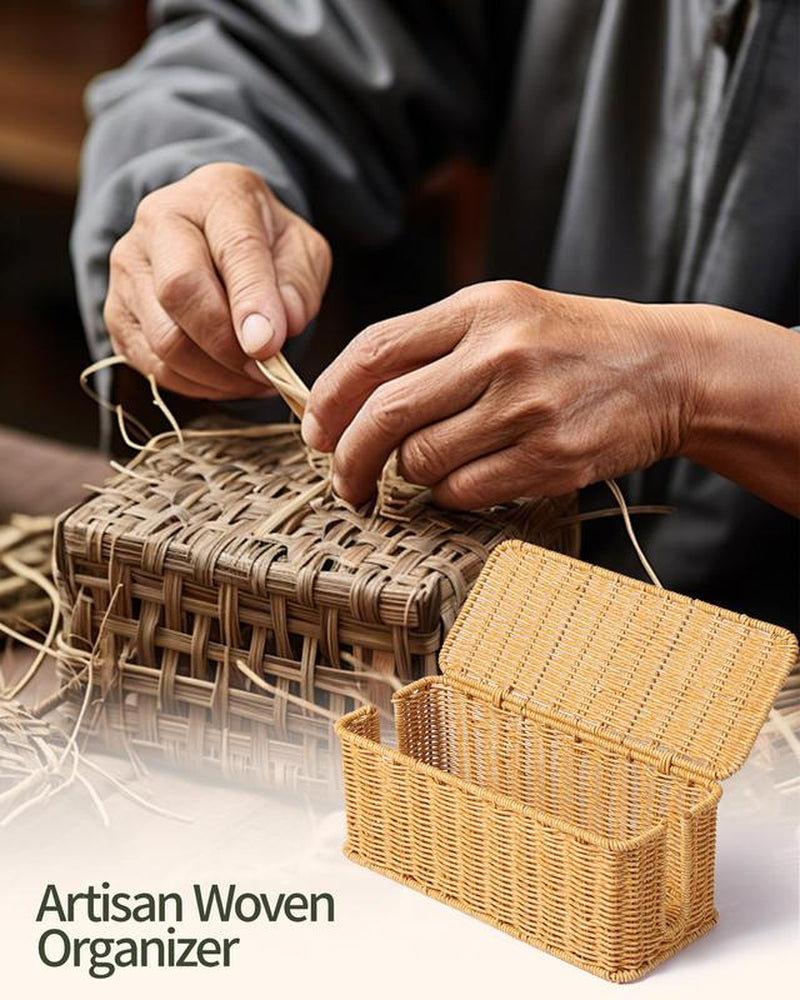 Toilet Tank Basket for Bathroom, Water Hyacinth Storage Baskets for Toilet Tank Top